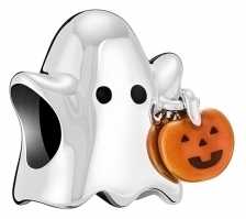 Chamilia Ghost With Enamel Pumpkin 2020-1041 Chamilia Ghost With Enamel Pumpkin 2020-1041