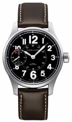 Hamilton Khaki Field Officer Mechanical Brown Leather H69619533 Hamilton Khaki Field Officer Mechanical Brown Leather H69619533