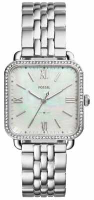 Fossil Womens Micah Stainless Steel Strap Mother Of Pearl Dial ES4268 Fossil Womens Micah Stainless Steel Strap Mother Of Pearl Dial ES4268
