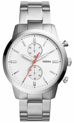 Fossil Mens Townsman Stainless Steel Bracelet White Dial FS5346 Fossil Mens Townsman Stainless Steel Bracelet White Dial FS5346