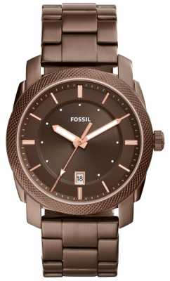 Fossil Mens Machine Brown Dial Brown Plated Stainless Steel FS5370 Fossil Mens Machine Brown Dial Brown Plated Stainless Steel FS5370