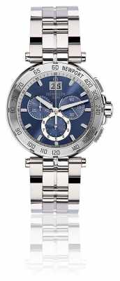 Michel Herbelin Mens Newport Chronograph Stainless Steel Bracelet Blue Dial 36696/B35 Michel Herbelin Mens Newport Chronograph Stainless Steel Bracelet Blue Dial 36696/B35