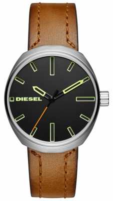 Diesel Mens Klutch Brown Leather Strap DZ1831 Diesel Mens Klutch Brown Leather Strap DZ1831