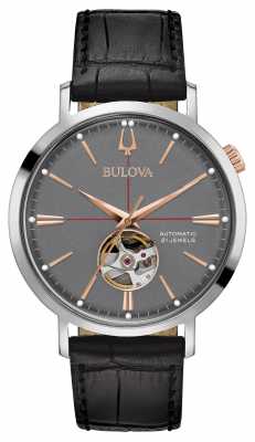 Bulova Mens Classic Automatic Grey 98A187 Bulova Mens Classic Automatic Grey 98A187