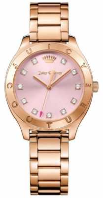 Juicy Couture Womans Sierra Watch Rose Gold Tone 1901622 Juicy Couture Womans Sierra Watch Rose Gold Tone 1901622