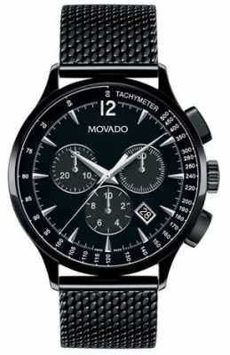 Movado Mens Circa Chronograph Black Ion Plated 0606804 Movado Mens Circa Chronograph Black Ion Plated 0606804