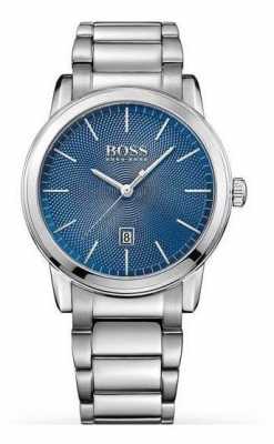 Hugo Boss Mens Classic Stainless Steel Bracelet Blue 1513402 Hugo Boss Mens Classic Stainless Steel Bracelet Blue 1513402