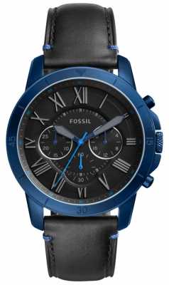 Fossil Mens Grant Chronograph Black And Blue FS5342 Fossil Mens Grant Chronograph Black And Blue FS5342