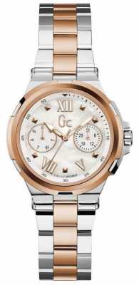 Gc Womans Structura Day Date Two Tone Watch Y29002L1 Gc Womans Structura Day Date Two Tone Watch Y29002L1