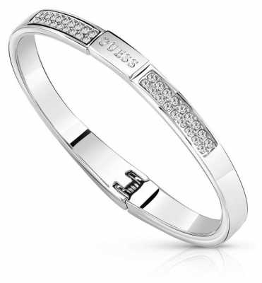 Guess Colors Crystal Clear Silver Bangle UBB84084-S Guess Colors Crystal Clear Silver Bangle UBB84084-S