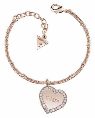 Guess My Sweetie Framed Heart Bracelet Rose Gold UBB84082-L Guess My Sweetie Framed Heart Bracelet Rose Gold UBB84082-L