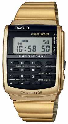 Casio Unisex Alarm Chronograph Gold Tone Calculator Alarm Chrono CA-506G-9AEF Casio Unisex Alarm Chronograph Gold Tone Calculator Alarm Chrono CA-506G-9AEF