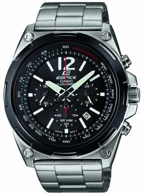 Casio Mens Edifice Solar Powered Black Chronograph EFR-545SBDB-1BVER Casio Mens Edifice Solar Powered Black Chronograph EFR-545SBDB-1BVER
