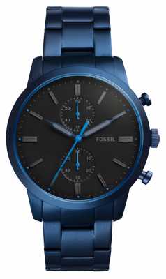Fossil Mens Townsman Blue Stainless Steel FS5345 Fossil Mens Townsman Blue Stainless Steel FS5345