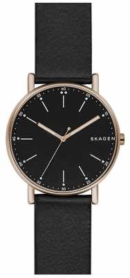 Skagen Mens Signatur Black Leather Strap SKW6401 Skagen Mens Signatur Black Leather Strap SKW6401