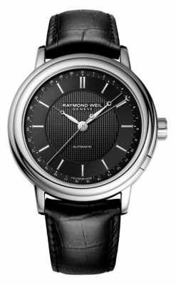 Raymond Weil Mens Maestro Automatic Black Leather 2851-STC-020001 Raymond Weil Mens Maestro Automatic Black Leather 2851-STC-020001