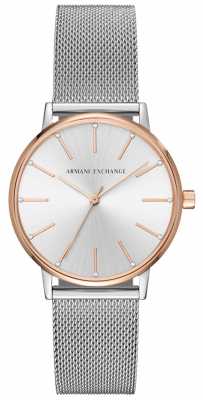 Armani Exchange Womans Stainless Steel Mesh Bracelet Dress Watch AX5537 Armani Exchange Womans Stainless Steel Mesh Bracelet Dress Watch AX5537