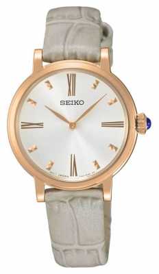 Seiko Womans Rose Gold Plated Case Watch SFQ812P1 Seiko Womans Rose Gold Plated Case Watch SFQ812P1