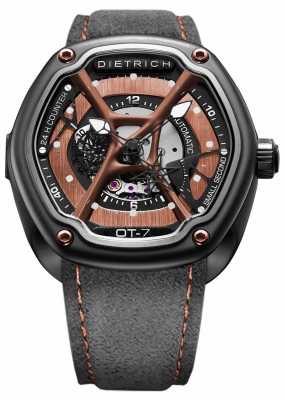 Dietrich Organic Time Grey PVD Plated Case Black Strap OT-7 Dietrich Organic Time Grey PVD Plated Case Black Strap OT-7