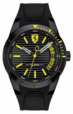 Scuderia Ferrari Men's RedRev Black Silicone Strap Watch 0830426 Scuderia Ferrari Men's RedRev Black Silicone Strap Watch 0830426