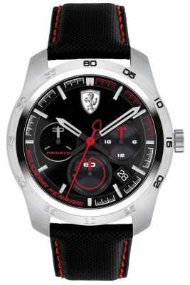 Scuderia Ferrari Primato Black And Red Dial 0830444 Scuderia Ferrari Primato Black And Red Dial 0830444