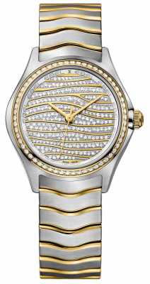 EBEL Womens Wave 58-diamond 18k Gold Watch 1216285 EBEL Womens Wave 58-diamond 18k Gold Watch 1216285