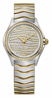 EBEL Womens Wave 58-diamond 18k Gold Watch 1216285 EBEL Womens Wave 58-diamond 18k Gold Watch 1216285