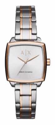 Armani Exchange Womans Two Tone Stainless Steel Bracelet AX5449 Armani Exchange Womans Two Tone Stainless Steel Bracelet AX5449