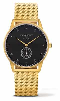 Paul Hewitt Unisex Signature Gold Tone Mesh Bracelet PH-M1-G-B-4M Paul Hewitt Unisex Signature Gold Tone Mesh Bracelet PH-M1-G-B-4M