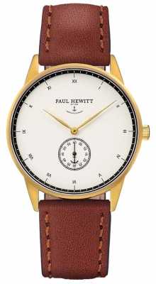 Paul Hewitt Unisex Signature Brown Leather Strap PH-M1-G-W-1M Paul Hewitt Unisex Signature Brown Leather Strap PH-M1-G-W-1M