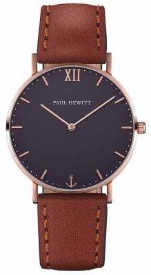 Paul Hewitt Unisex Sailor Brown Leather Strap PH-SA-R-SM-B-1M Paul Hewitt Unisex Sailor Brown Leather Strap PH-SA-R-SM-B-1M