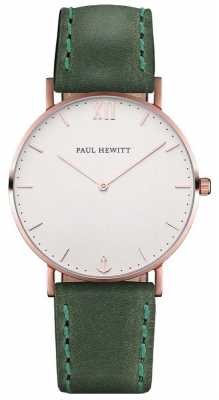 Paul Hewitt Unisex Sailor Green Leather Strap PH-SA-R-ST-W-12M Paul Hewitt Unisex Sailor Green Leather Strap PH-SA-R-ST-W-12M
