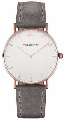Paul Hewitt Unisex Sailor Grey Leather Strap PH-SA-R-ST-W-13M Paul Hewitt Unisex Sailor Grey Leather Strap PH-SA-R-ST-W-13M