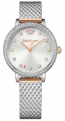 Juicy Couture Womans Socialite Watch Silver 1901612 Juicy Couture Womans Socialite Watch Silver 1901612