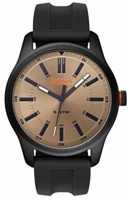 Hugo Boss Orange Mens Dublin Watch Black Rubber Strap 1550045 Hugo Boss Orange Mens Dublin Watch Black Rubber Strap 1550045