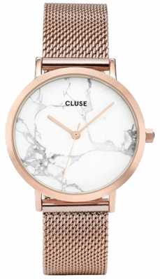 CLUSE Womans La Roche Rose Gold Mesh Marble Dial CL40007 CLUSE Womans La Roche Rose Gold Mesh Marble Dial CL40007