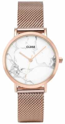 CLUSE Womans La Roche Petite Rose Gold Mesh Marble Dial CL40107 CLUSE Womans La Roche Petite Rose Gold Mesh Marble Dial CL40107