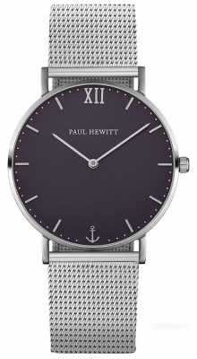 Paul Hewitt Unisex Sailor Silver Steel Mesh Bracelet PH-SA-S-ST-B-4M Paul Hewitt Unisex Sailor Silver Steel Mesh Bracelet PH-SA-S-ST-B-4M