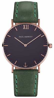 Paul Hewitt Unisex Sailor Green Leather Strap PH-SA-R-ST-B-12M Paul Hewitt Unisex Sailor Green Leather Strap PH-SA-R-ST-B-12M