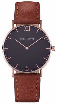Paul Hewitt Unisex Sailor Brown Leather Strap PH-SA-R-ST-B-1M Paul Hewitt Unisex Sailor Brown Leather Strap PH-SA-R-ST-B-1M