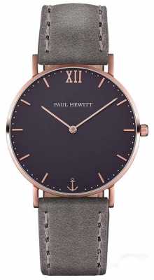 Paul Hewitt Unisex Sailor Grey Leather Strap PH-SA-R-ST-B-13M Paul Hewitt Unisex Sailor Grey Leather Strap PH-SA-R-ST-B-13M