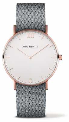 Paul Hewitt Unisex Sailor Grey Fabric Strap PH-SA-R-ST-W-18M Paul Hewitt Unisex Sailor Grey Fabric Strap PH-SA-R-ST-W-18M