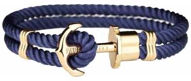 Paul Hewitt Jewellery Phrep Gold Anchor Navy Nylon Bracelet Large PH-PH-N-G-N-L Paul Hewitt Jewellery Phrep Gold Anchor Navy Nylon Bracelet Large PH-PH-N-G-N-L