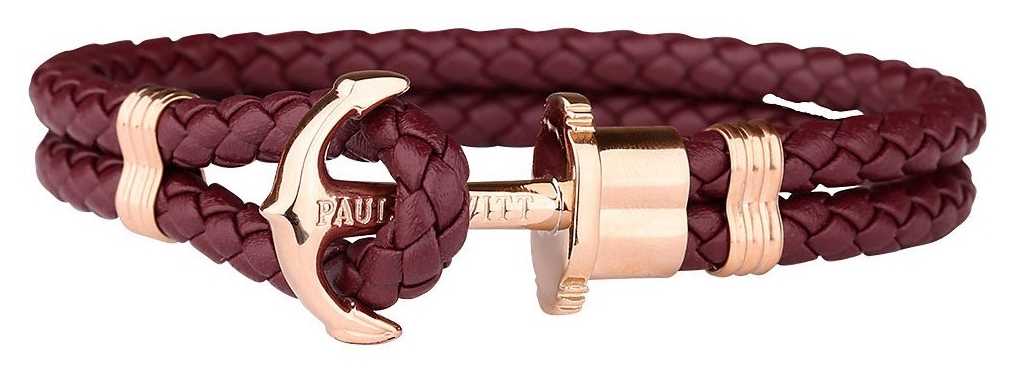 Paul Hewitt Jewellery Phrep Rose Gold Anchor Berry Leather Bracelet XX Large PH-PH-L-R-DB-L Paul Hewitt Jewellery Phrep Rose Gold Anchor Berry Leather Bracelet XX Large PH-PH-L-R-DB-L