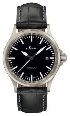 Sinn 556 I Sports Sapphire Glass Black Alligator Embossed Leather 556.010 Sinn 556 I Sports Sapphire Glass Black Alligator Embossed Leather 556.010
