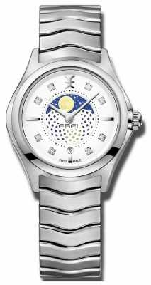 EBEL Womens Wave Moonphase Stainless Steel Watch 1216372 EBEL Womens Wave Moonphase Stainless Steel Watch 1216372