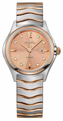 EBEL Womens Wave Two-tone Rose-gold Watch 1216328 EBEL Womens Wave Two-tone Rose-gold Watch 1216328