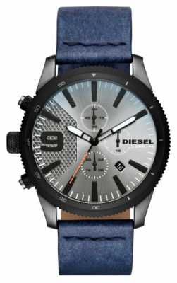 Diesel Mens Rasp Chrono Denim-Look Watch DZ4456 Diesel Mens Rasp Chrono Denim-Look Watch DZ4456