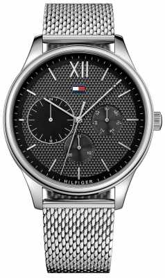 Tommy Hilfiger Mens Damon Stainless Steel Mesh Watch 1791415 Tommy Hilfiger Mens Damon Stainless Steel Mesh Watch 1791415