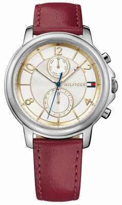 Tommy Hilfiger Womens Claudia Wine Leather Watch 1781816 Tommy Hilfiger Womens Claudia Wine Leather Watch 1781816